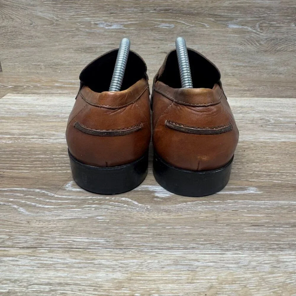 Gordon Rush Brown Leather Penny Loafer Men's Size 9.5
